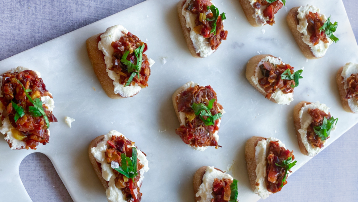 Tomato Chutney Bruschetta Shri Repp Bruite